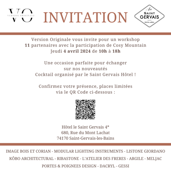 l'atelier des frères, invitation VO